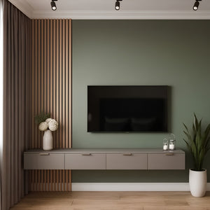 SULSHA signature fluted wall TV unit floating console UAE – TV unit Abu Dhabi