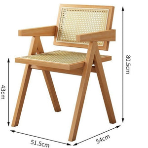 SULSHA handcrafted rattan chair side view — buy online UAE