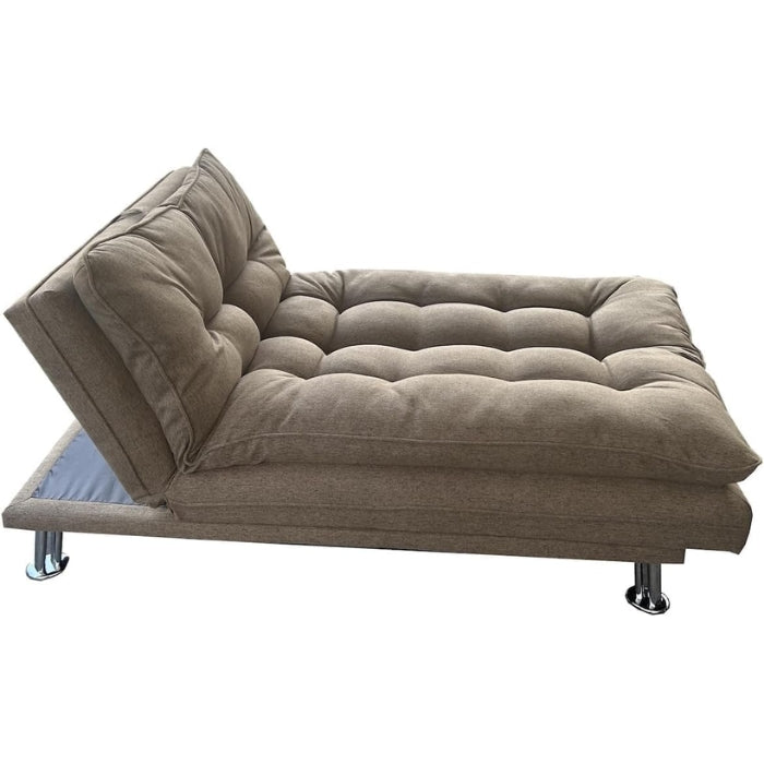 SULSHA sofa cum bed living room | Fabric Sofa Bed Chrome Legs | Three Seat Sofa bed | Modern Design Living Room Sofa