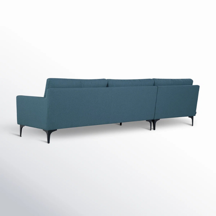 Jones 2-Piece Upholstered Chaise Sectional Sofa – Modern L-Shaped Living Room Couch with Chaise, Comfortable Fabric Seating