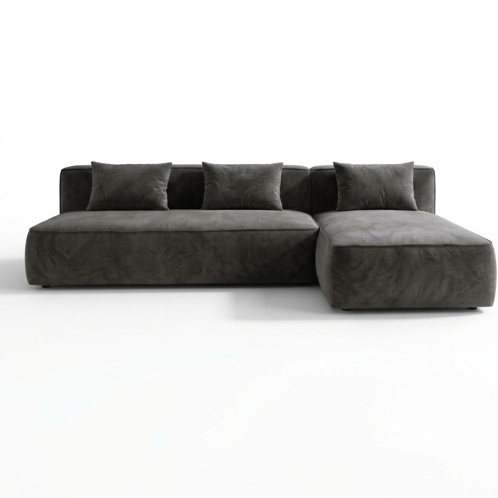 Comfortable Velvet L-Shape Sofa,2-Piece Set – Modern & Stylish Corner Sofa for Living Room