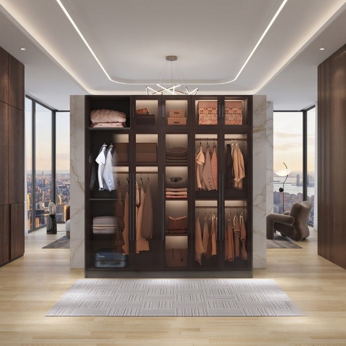 Signature Elite Glass Wardrobe