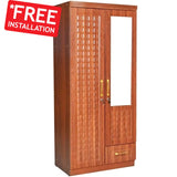 2 door wooden wardrobe colour finishes