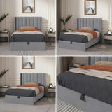 SULSHA wingback bed back view – buy bed online UAE