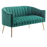 SULSHA velvet loveseat sofa blue – buy sofa online UAE