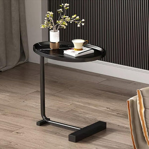 SULSHA C-shaped side table metal frame UAE – sofa end table Abu Dhabi