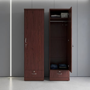 Coen wardrobe interior with hanging rod and storage shelves