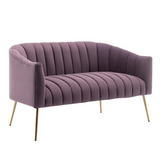 SULSHA velvet loveseat sofa room setting – modern couch UAE