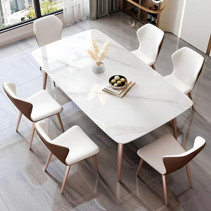 SULSHA sintered stone dining table set 6 chairs UAE – dining set Abu Dhabi