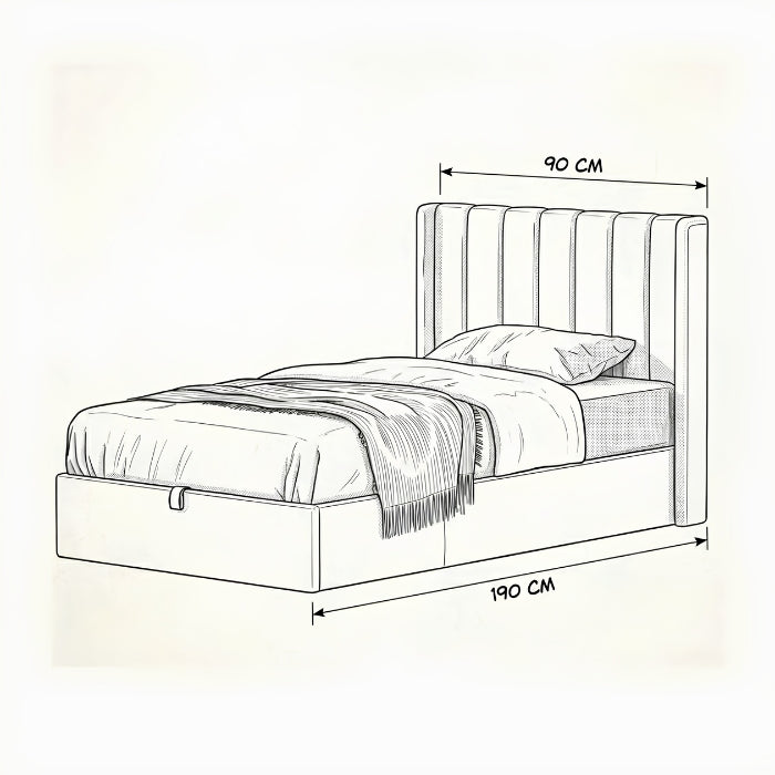 Latitude Run Bed with Wingback Headboard
