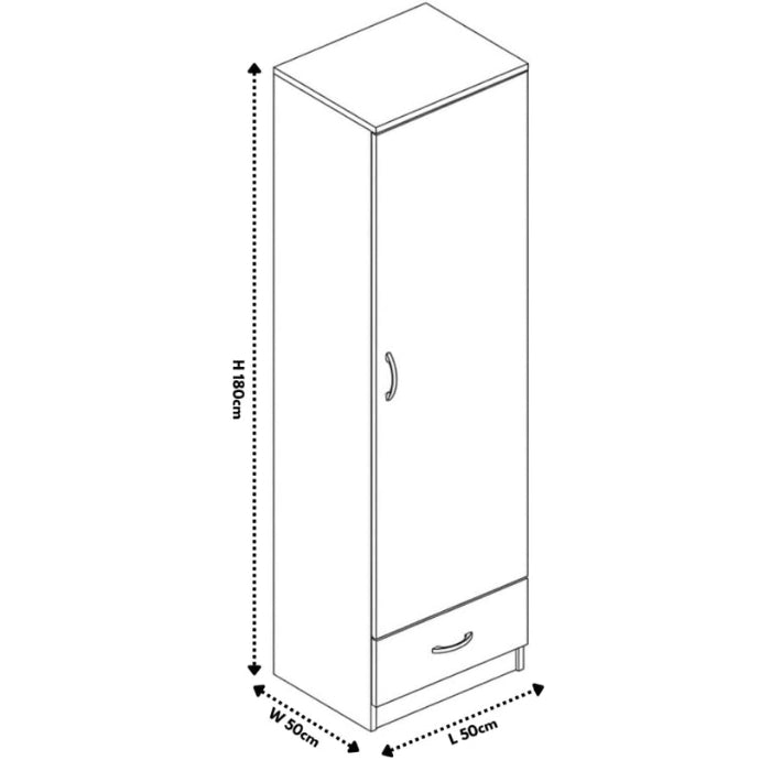 Coen wardrobe lockable drawer for valuables close up
