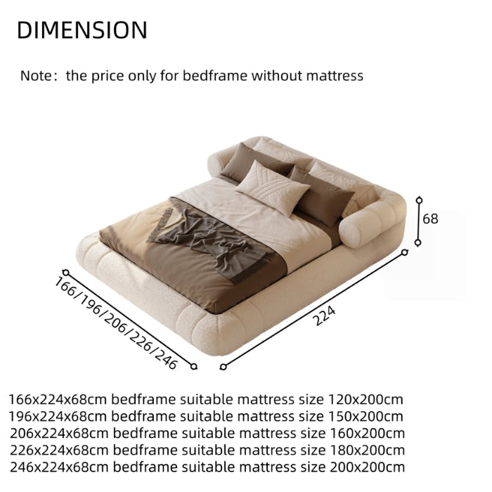 SULSHA Luxe Upholstered Bed
