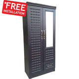 SULSHA 2 door wardrobe shelves detail – bedroom cupboard Abu Dhabi