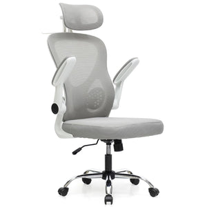 SULSHA grey white mesh office chair full view – office furniture free delivery UAE
