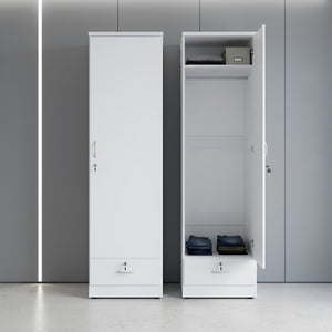 Coen wardrobe 50x50x180 cm dimensions and storage layout