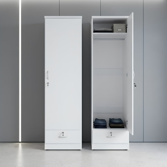 Coen wardrobe 50x50x180 cm dimensions and storage layout