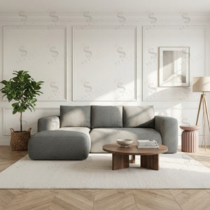SULSHA boucle sectional sofa with chaise UAE – luxury corner sofa Abu Dhabi