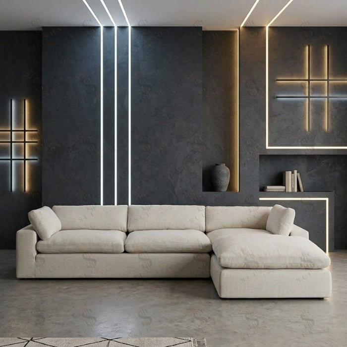 SULSHA Asher L-shape sectional sofa with chaise UAE – corner sofa Abu Dhabi