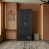 Nefer 2 Door Wooden Wardrobe With One Lockable Drawer (With, Without Assembly)