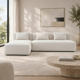 Comfortable Velvet L-Shape Sofa,2-Piece Set – Modern & Stylish Corner Sofa for Living Room