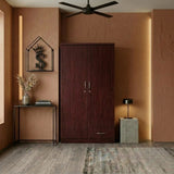 Nefer 2 Door Wooden Wardrobe With One Lockable Drawer (With, Without Assembly)