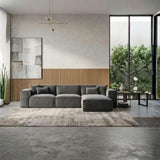 SULSHA Greylan Corner L-Shape Sofa | 3 Seater Velvet Sectional Sofa for Living Room | Buy Online UAE – Abu Dhabi