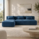 Comfortable Velvet L-Shape Sofa,2-Piece Set – Modern & Stylish Corner Sofa for Living Room