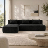 Comfortable Velvet L-Shape Sofa,2-Piece Set – Modern & Stylish Corner Sofa for Living Room