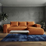 Chenille Fabric Stylish Lambi L-Shape 3-Seater Corner Sofa – Modern Comfort for Your Living Room