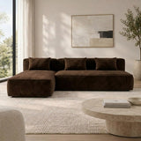 Comfortable Velvet L-Shape Sofa,2-Piece Set – Modern & Stylish Corner Sofa for Living Room