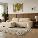 RAFE L-Shape Velvet Sofa, 3-Seater, 2-Piece Set – Modern Luxury Corner Sofa for Living Room