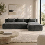 Comfortable Velvet L-Shape Sofa,2-Piece Set – Modern & Stylish Corner Sofa for Living Room