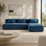 Comfortable Velvet L-Shape Sofa,2-Piece Set – Modern & Stylish Corner Sofa for Living Room