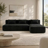 Comfortable Velvet L-Shape Sofa,2-Piece Set – Modern & Stylish Corner Sofa for Living Room