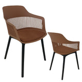 SULSHA cushioned plastic chair detail – dining room chair UAE