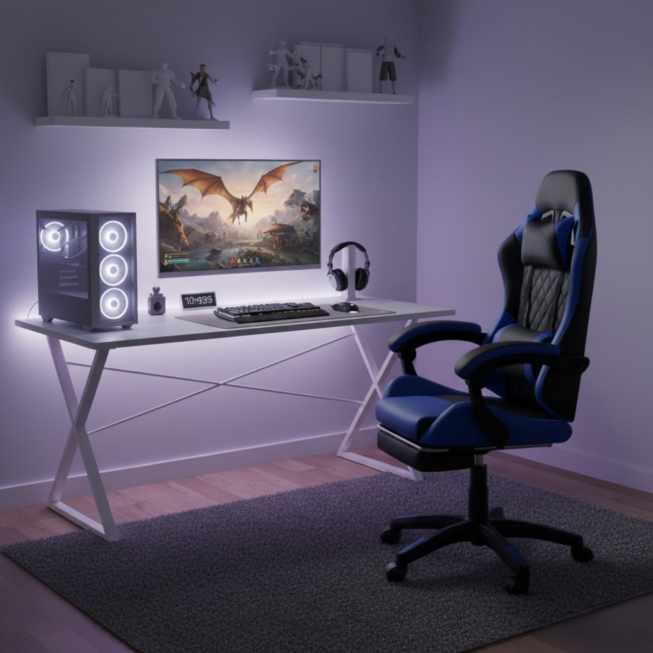 SULSHA High Quality New Design Office Chair Breathable Gamer's Full Reclining Adjustable Office Gaming Chair