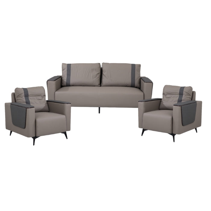 SULSHA Leather Unique Sofa Set (2+1+1)