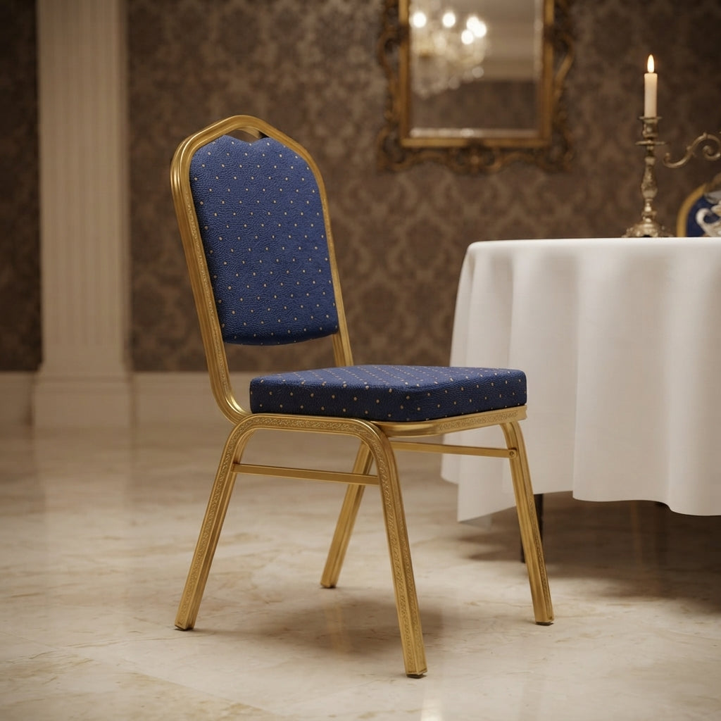 SULSHA Premium Gold Frame Banquet Chair | Luxury Cushion Dining Chair for Events, Weddings & Home | Buy Online UAE